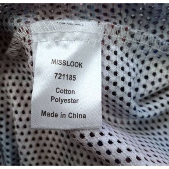 MISSLOOK PINK, BLUE, & WHITE CARDIGAN SZ.M EUC. - Picture 5 of 5